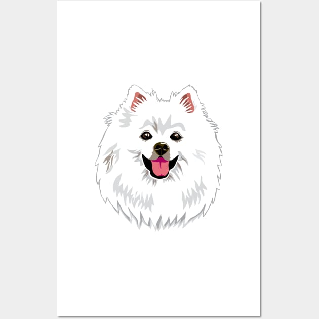 American Eskimo Wall Art by MichellePhong